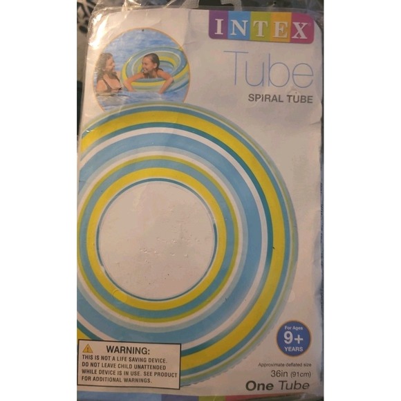Intex Sprial Inflatable Tube Float . 36inchs , Nib - Picture 1 of 2